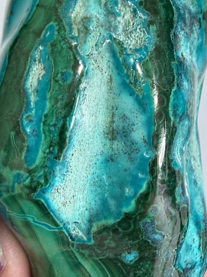 Chrysocolla with Malachite Freeform Premium– Madagascar – 275g -