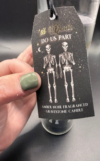 Til Death Do Us Part Amber Noir Tube Candle