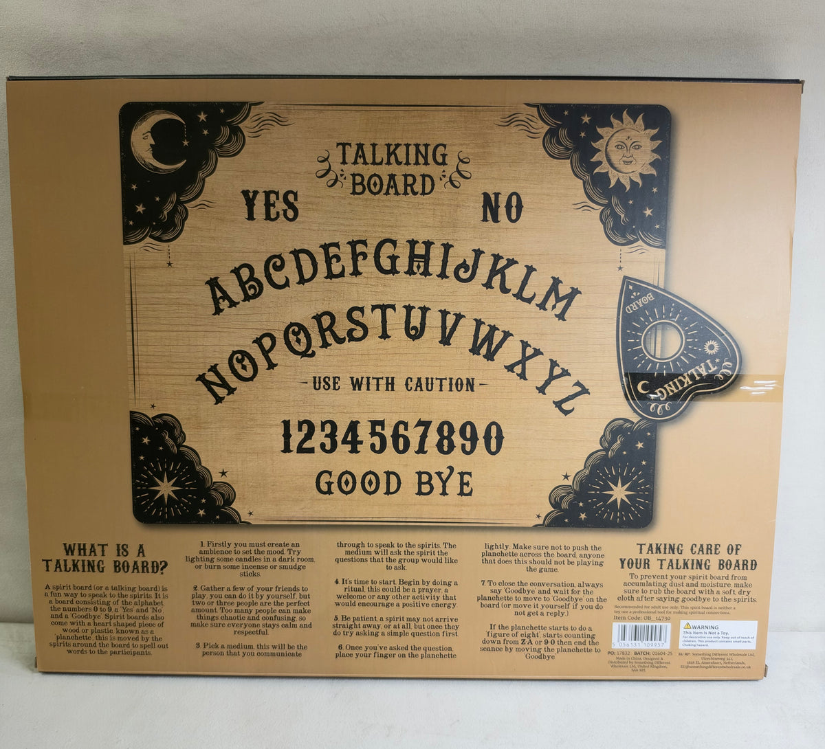 Classic Ouija Board / Spirit Talking Board with Planchette – 39cm