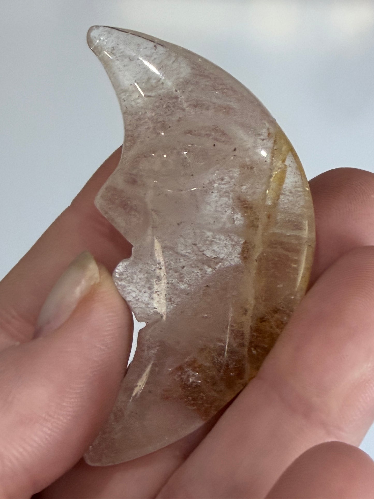 Crystal Moon Face Carvings – Choose Your Own