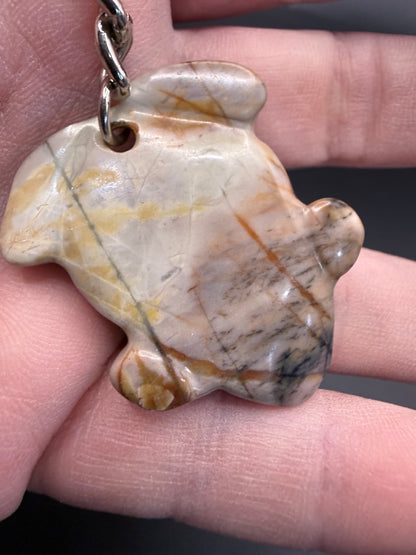 Picture Jasper Frog Keychain