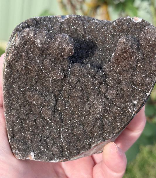 Brown Amethyst Druzy Crystal Specimen – 8.5cm 555g