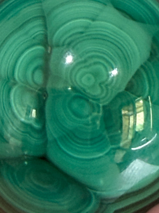 Malachite Sphere Premium– Exceptional Banding | Madagascar 3.5cm -