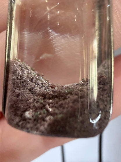 Garden Quartz (Lodolite) Pendant – Landscape Crystal with Cord (3.7cm)