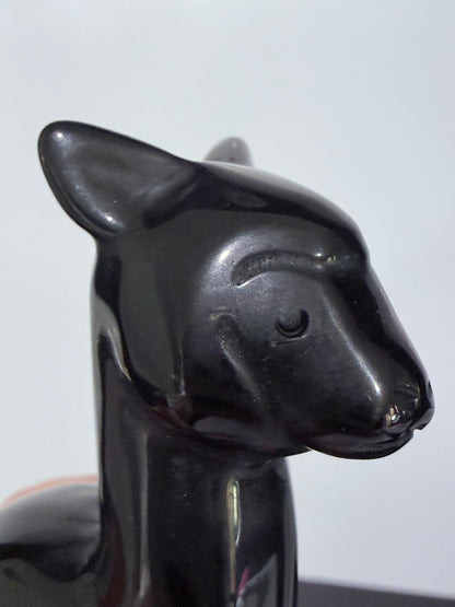 Black Obsidian Llama Carving – 8cm