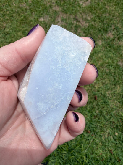 Blue Lace Agate Druzy Freeform – 161g