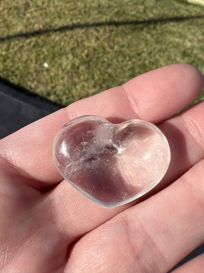 Clear Quartz Heart – 3cm (Intuitively Chosen)