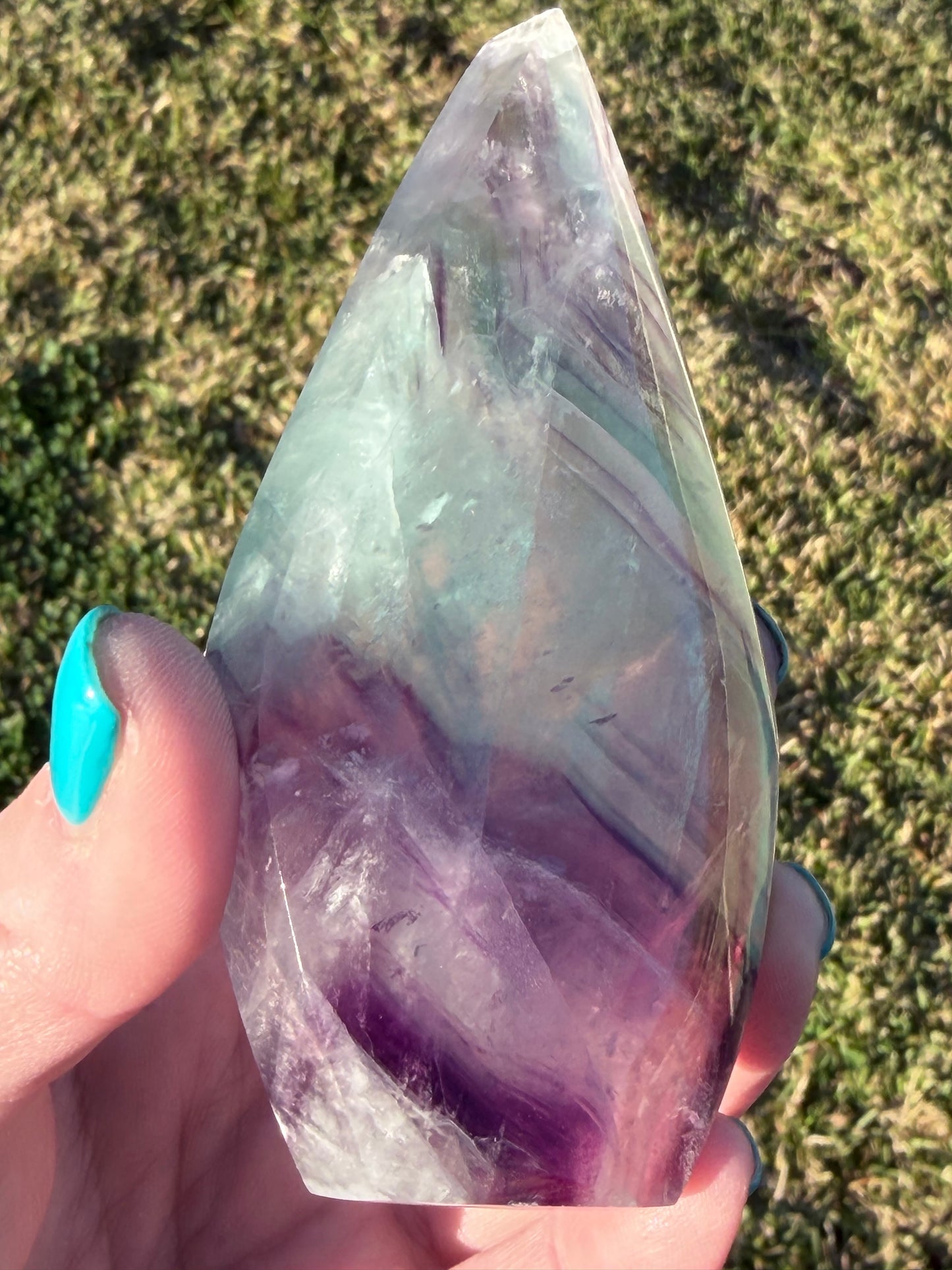 Rainbow Fluorite Freeform – 10.5cm | 174g