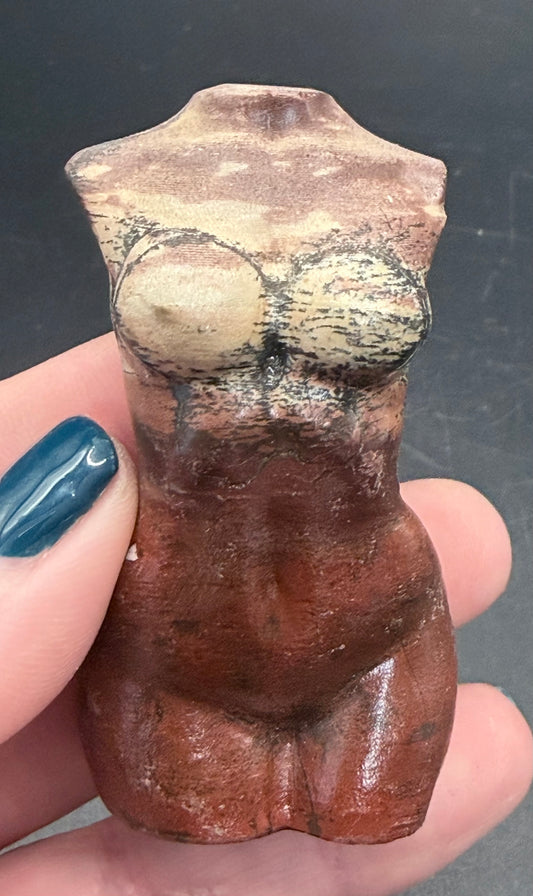 Picture Jasper Goddess Body Carving – Strength • Grounding • Earth Connection