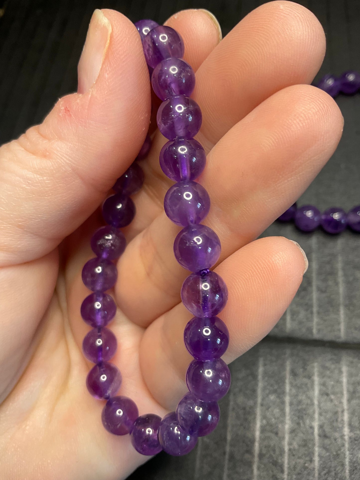 Amethyst Bracelet 8mm