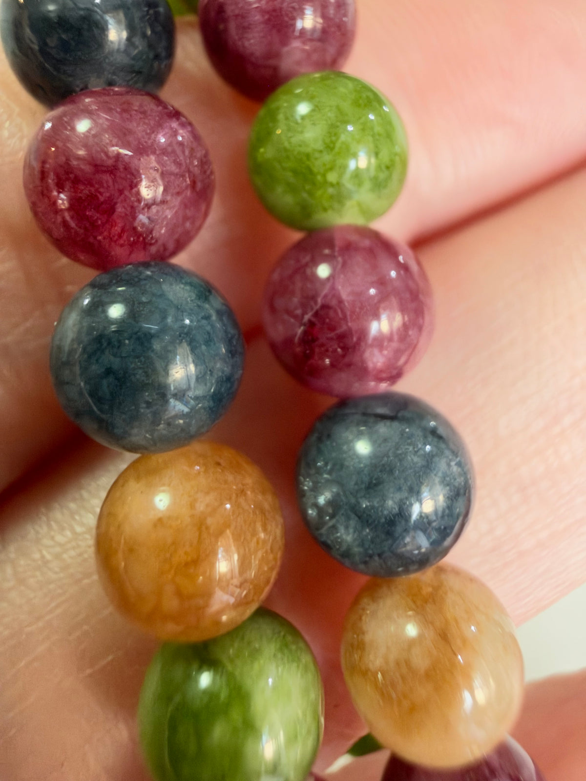 6mm Multicolour Tourmaline Bracelet