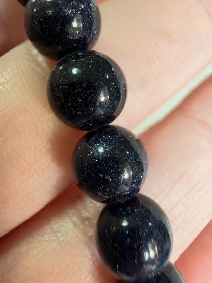 8mm Blue Goldstone Bracelet