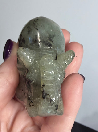 Labradorite Elephant Carving