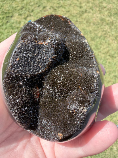 Septarian Druzy Egg — 500 g (9.1 × 5.7 cm) Dragon Stone