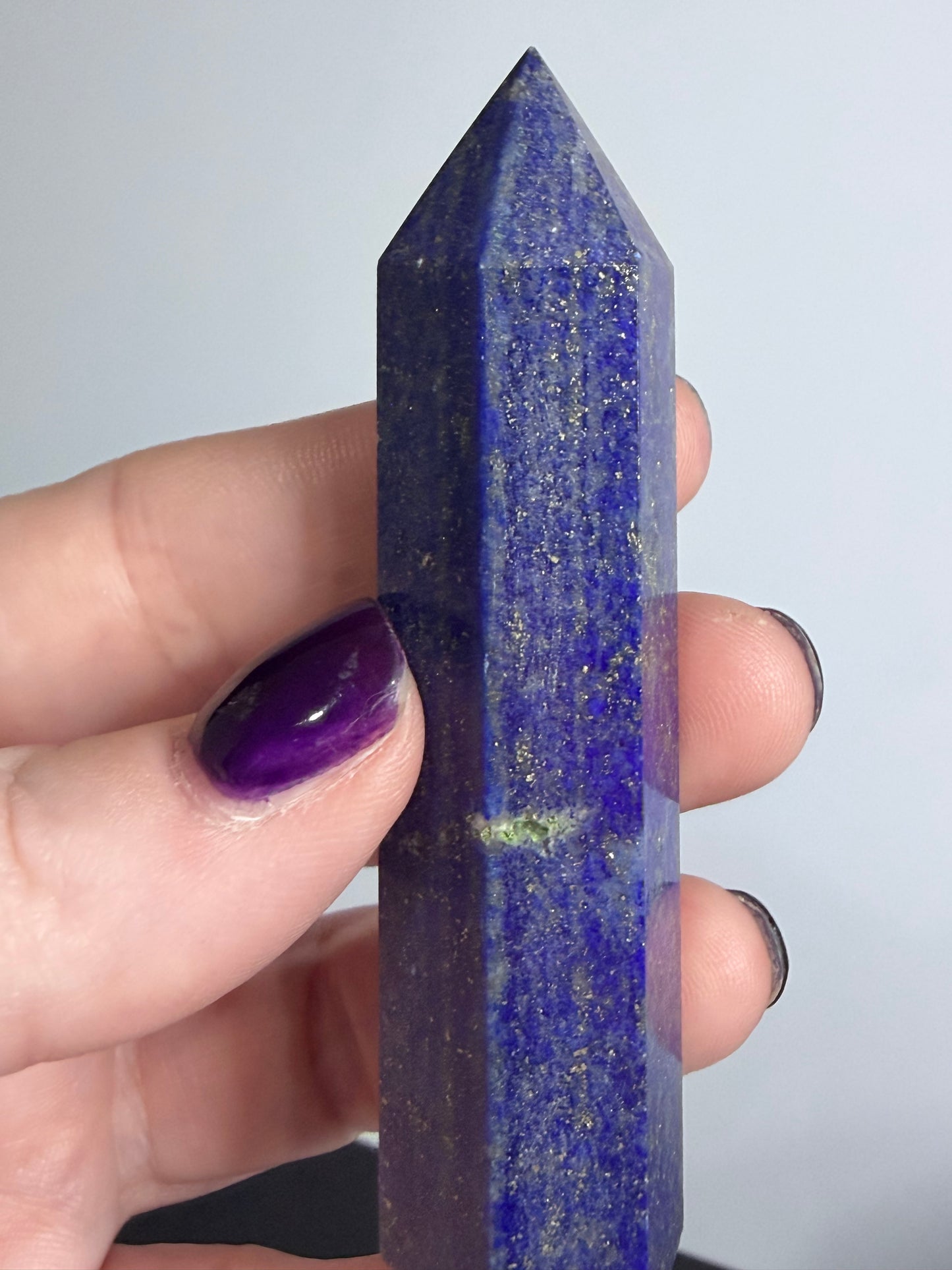 Lapis Lazuli Point | Natural Pyrite Inclusions B