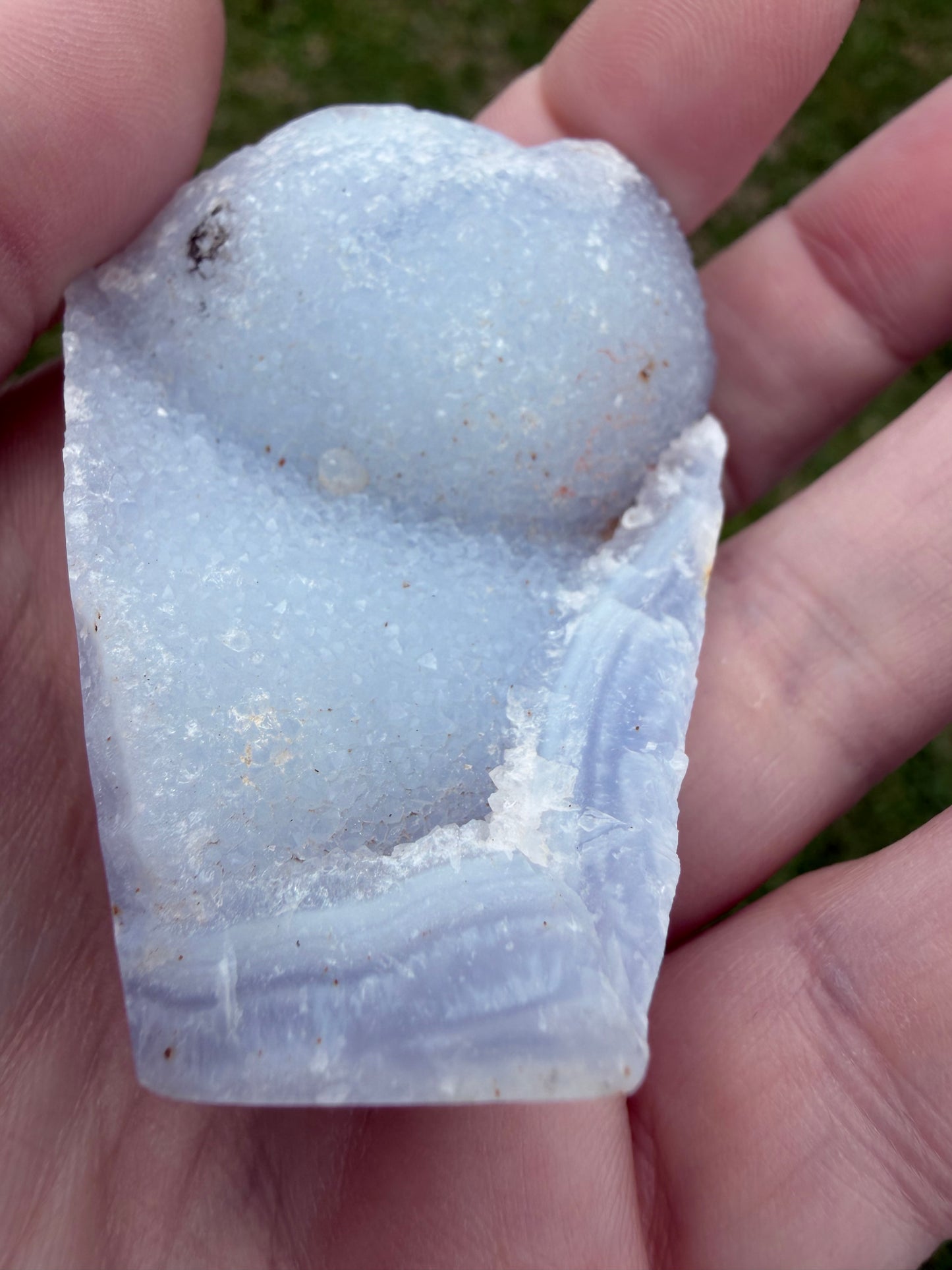 Blue Lace Agate Druzy Freeform – 71g