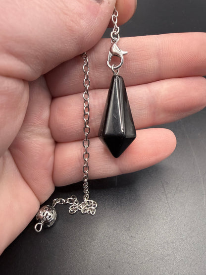 Black Obsidian Pendulum