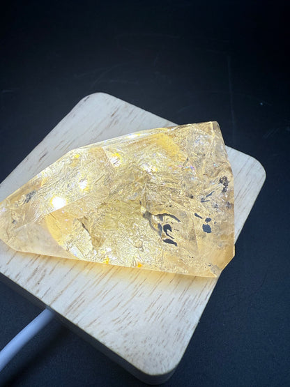 Included Smokey Quartz with Rainbow