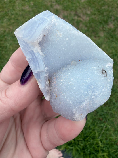 Blue Lace Agate Druzy Freeform – 71g