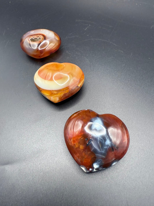 Carnelian Hearts 5cm
