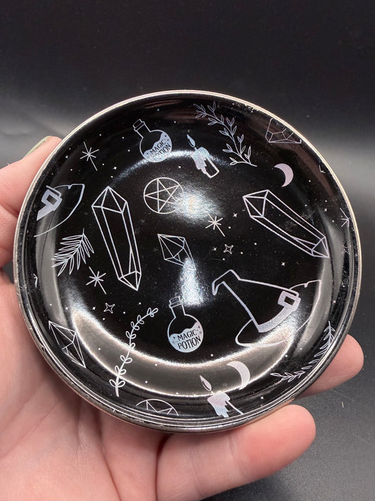 Crystal Witch Print Ceramic Trinket Dish