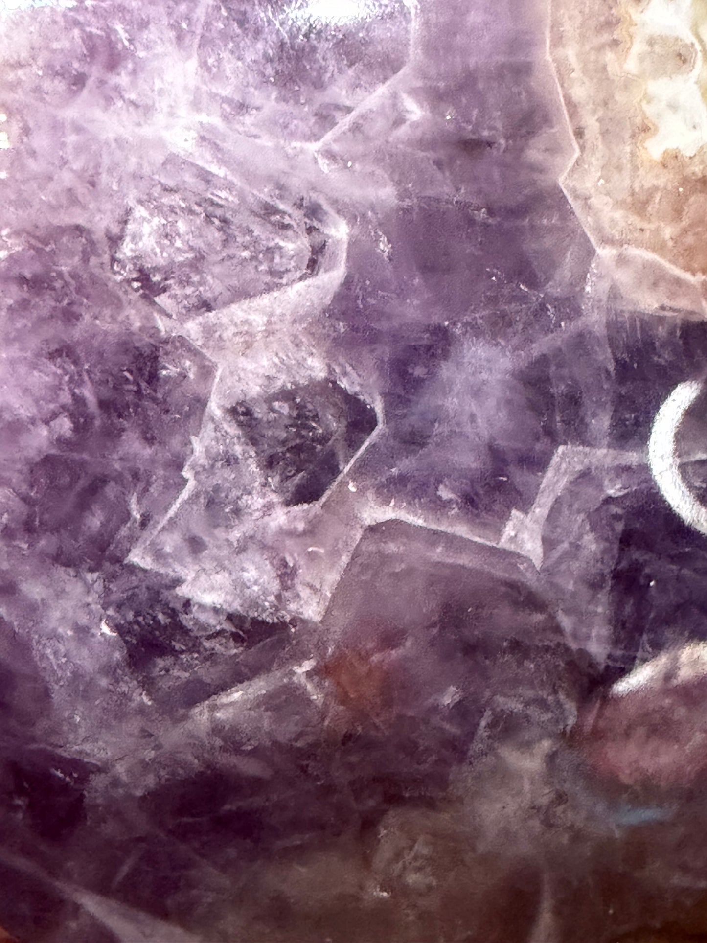 Amethyst & Agate Banded Heart – Self-Standing | 7.2 × 6.6 cm | 146g C