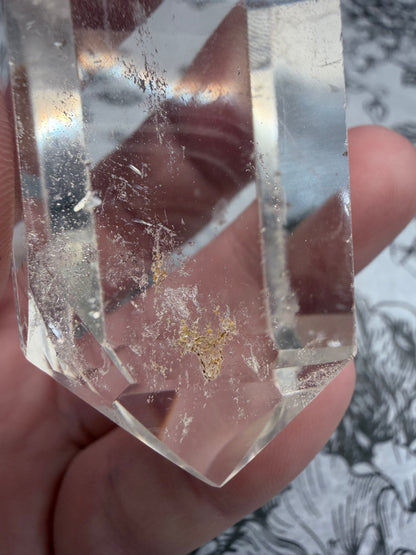 Light Smokey Quartz Double Terminated Point with Inclusions (88g)