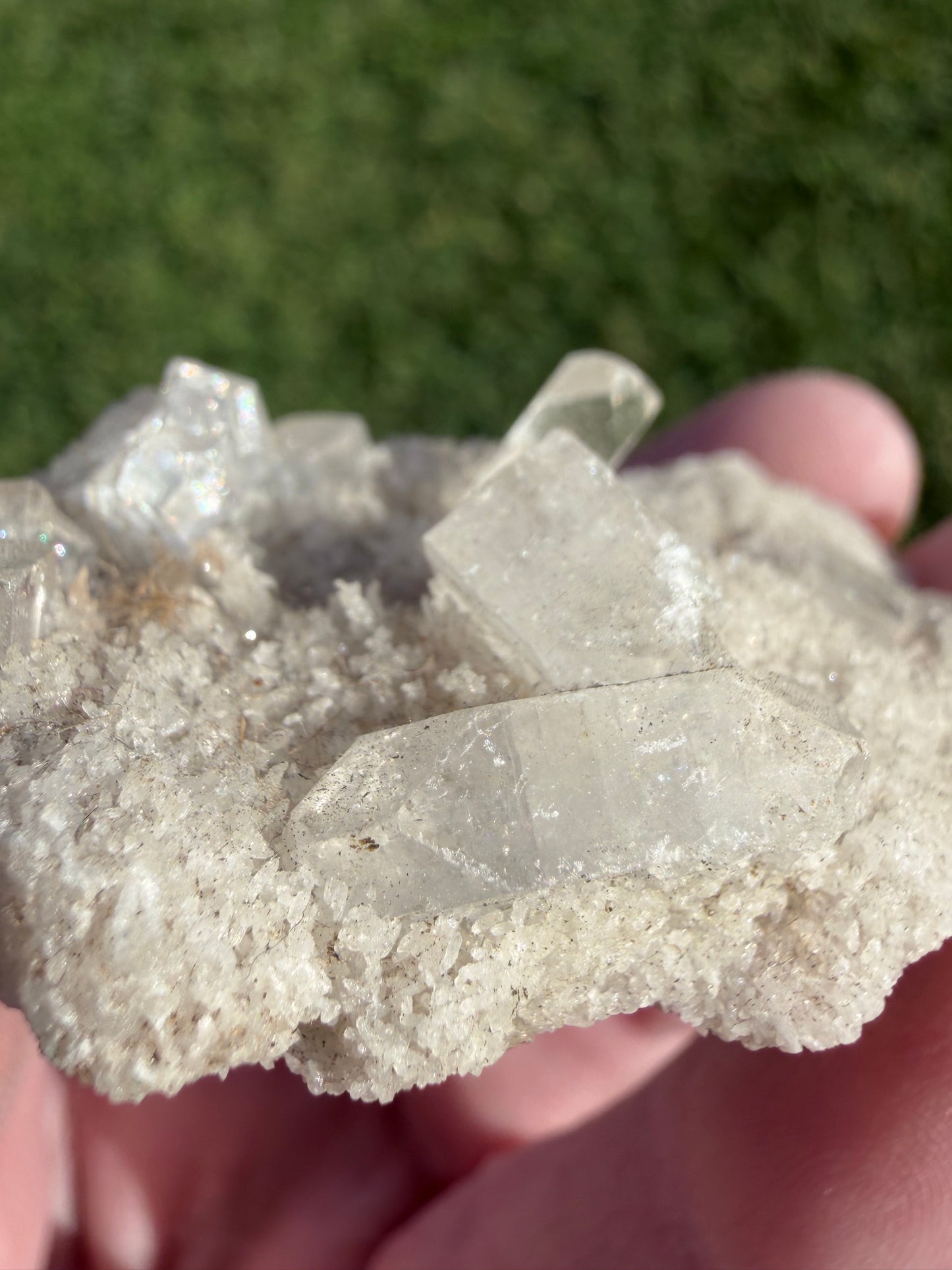 Jalgaon Apophyllite on Chalcedony Cluster | 23g
