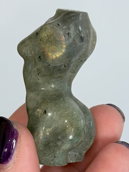 Labradorite Goddess Carving