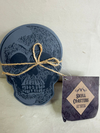 Skull Coasters – Set of 4 | Gothic Home Décor