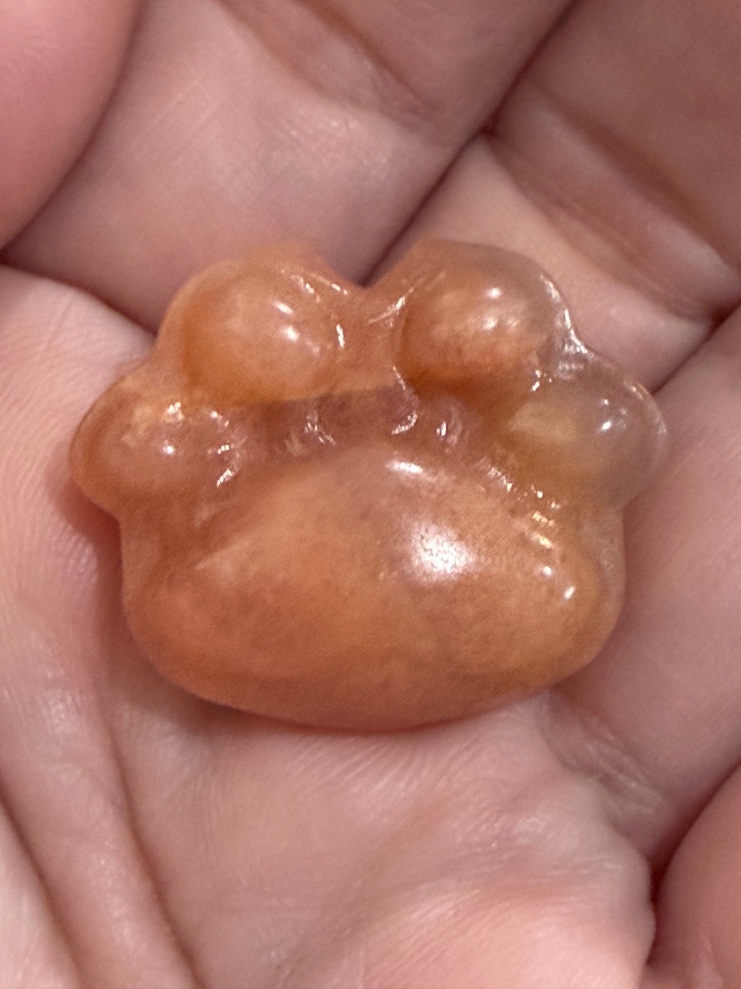 Paw Print Mini Crystal Carvings – Various Materials | 3cm