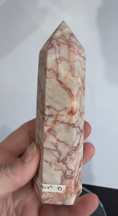 Red Vein Jasper Crystal Tower – 13.5cm | 320g D