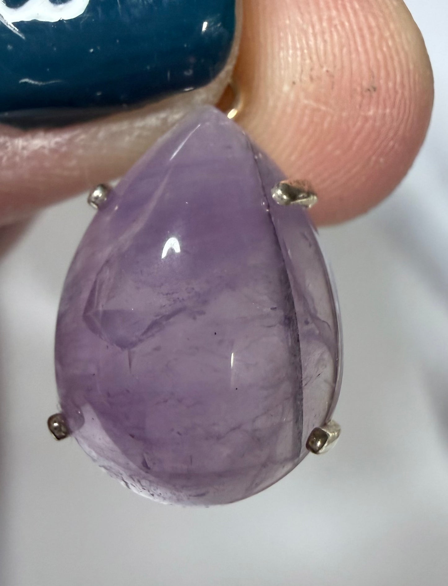 Amethyst Teardrop Pendant necklace