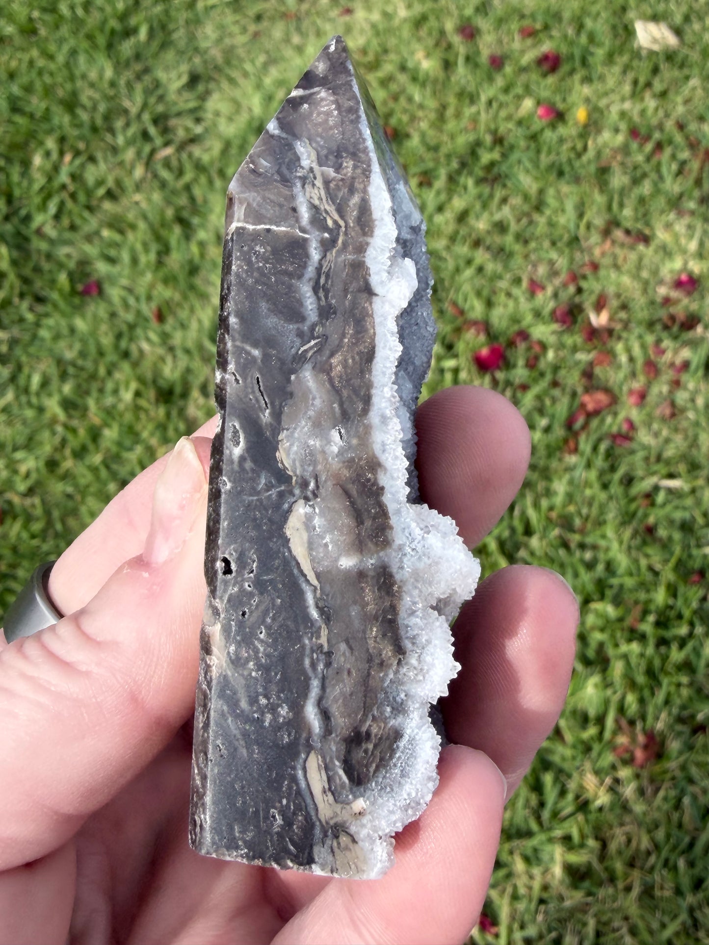 Sphalerite Druzy Tower – 8.9cm