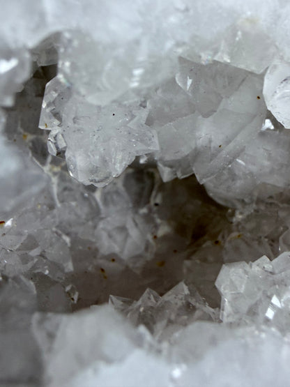 Quartz Druzy Geode Heart Free Standing