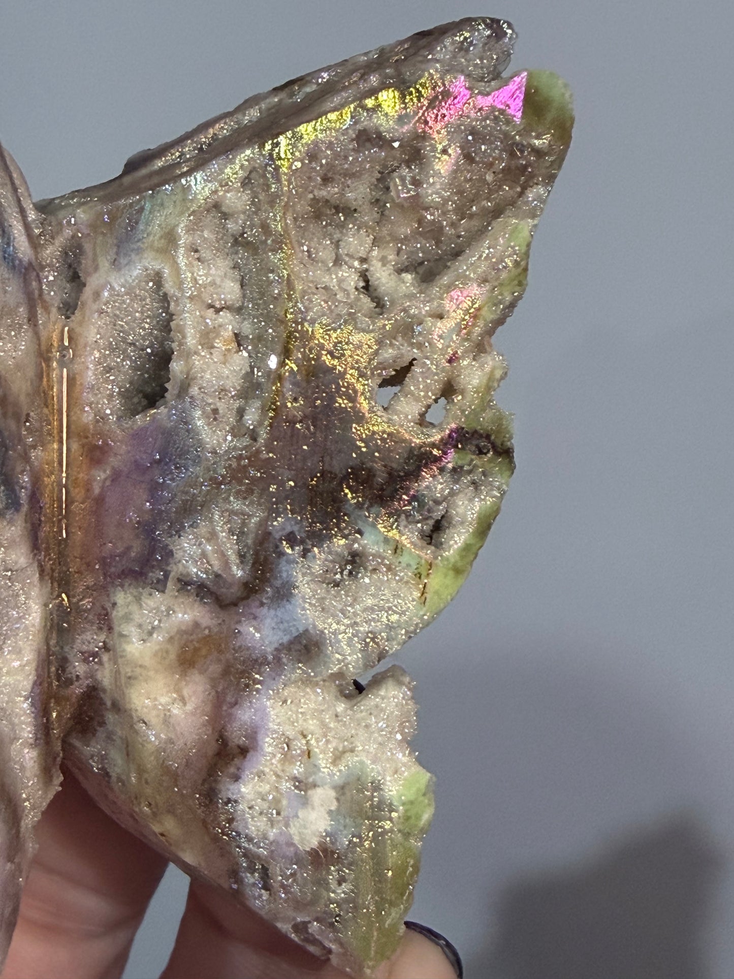 Aura-Coated Sphalerite Butterfly C