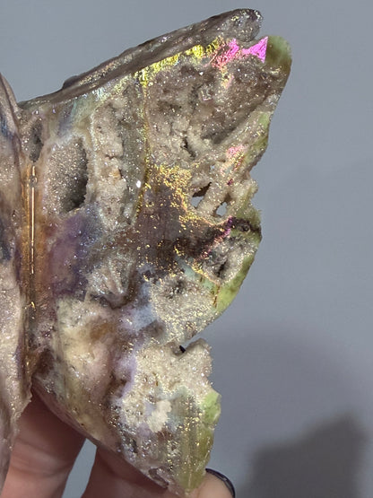 Aura-Coated Sphalerite Butterfly C