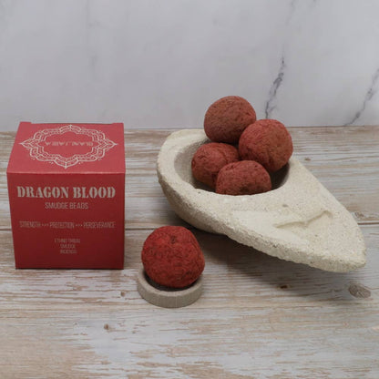 Dragon Blood Smudge Beads by Banjara