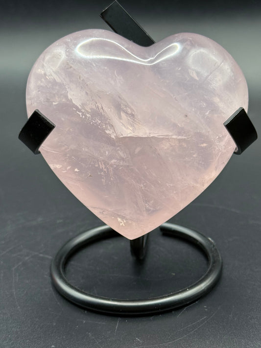 Rose Quartz Heart from Madagascar