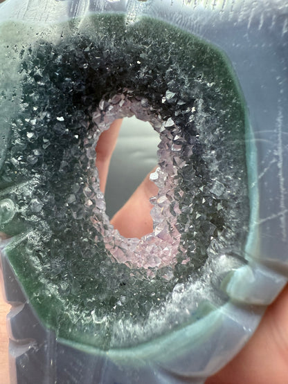 Agate Druzy Bull Skull