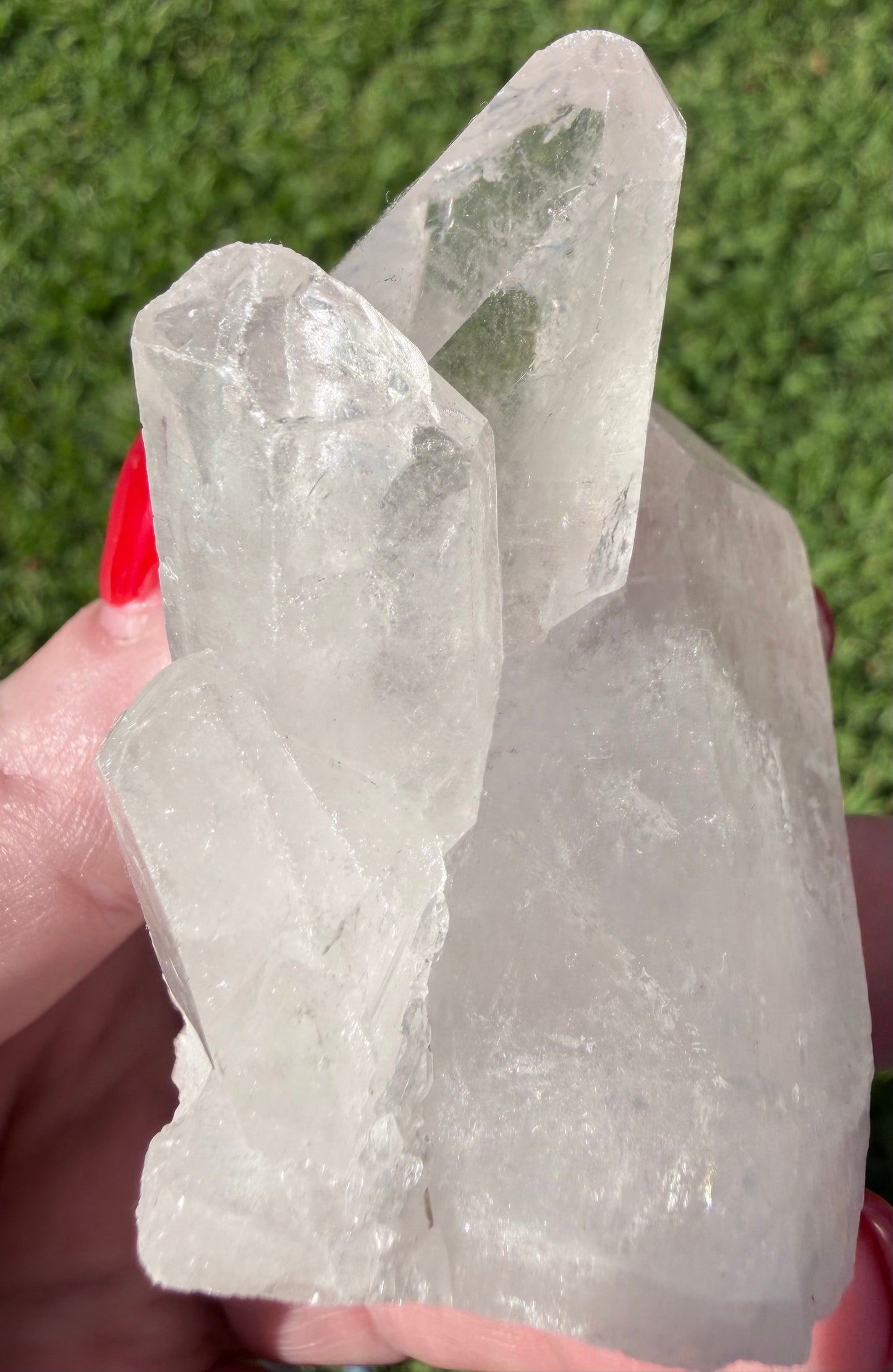 Clear Quartz Triple Growth Cluster – 128g