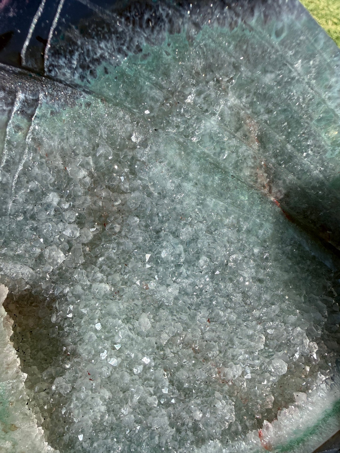 Large Agate + Quartz Druzy Butterfly Wings