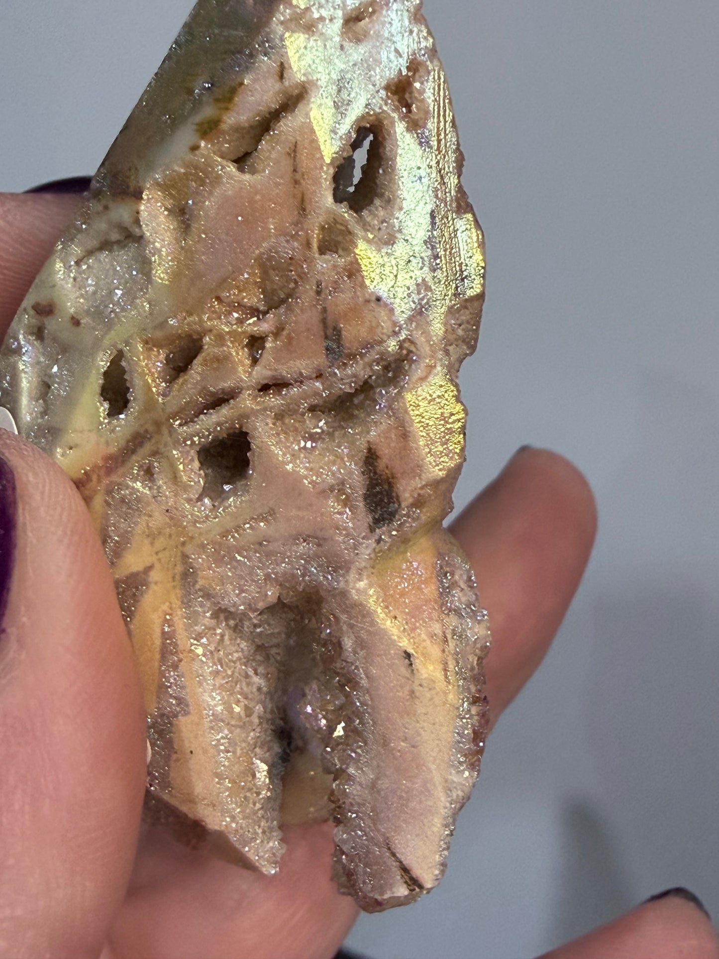 Aura-Coated Sphalerite Butterfly B