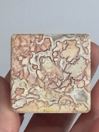 Pink Agate Druzy Floating Cube 3.6cm 110g B