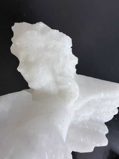 White Calcite Angel Crystal Carving – 15cm