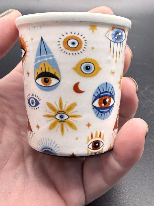 CANDLE - Bohemian Evil Eye 5cm x 5.5cm Votive