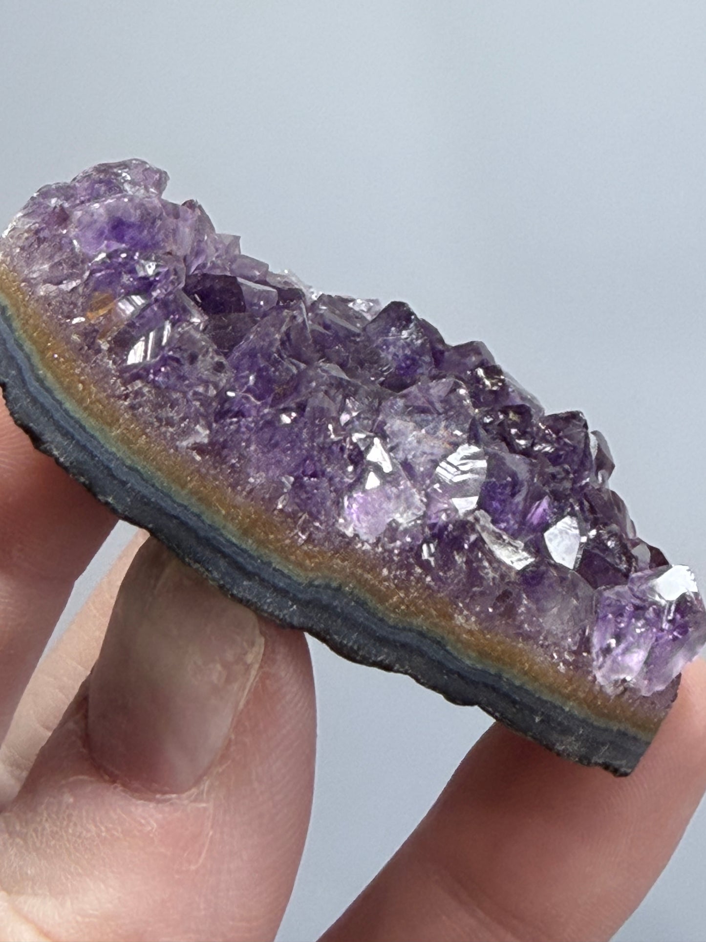 Amethyst Druzy Heart Cluster With Stand – 5.8cm (D)