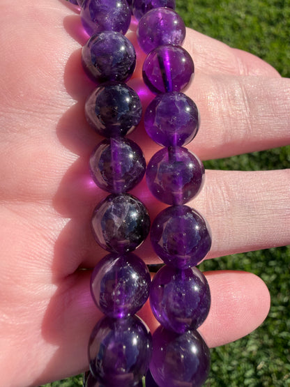 10mm A Grade Amethyst Bracelet