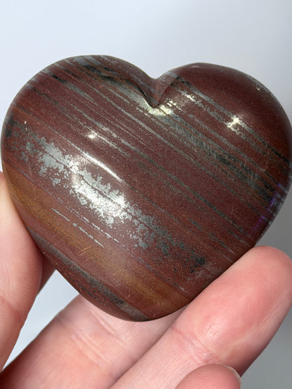 Tiger Iron Heart – 125g Natural Crystal Heart | 5.6cm