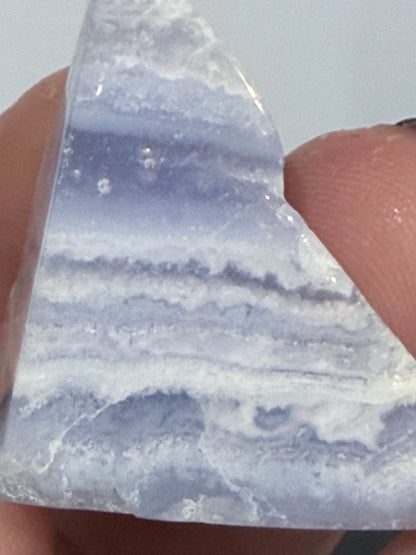 Blue Lace Agate Mini Freeform with Druzy F